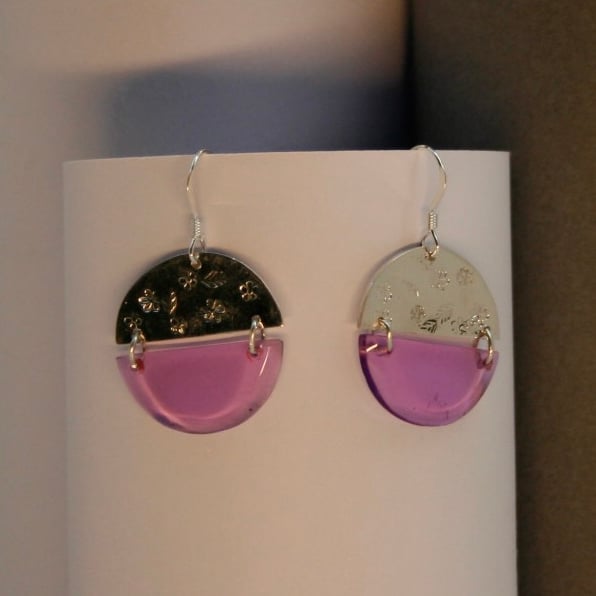 Boucles d’oreilles Lune — bijou Desmée fait main à Nevers